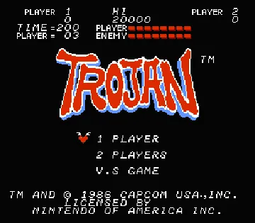 Trojan (Europe) screen shot title